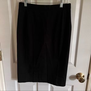 2/$18 Land’s End Cotton Black Pencil Skirt Sz. 8
